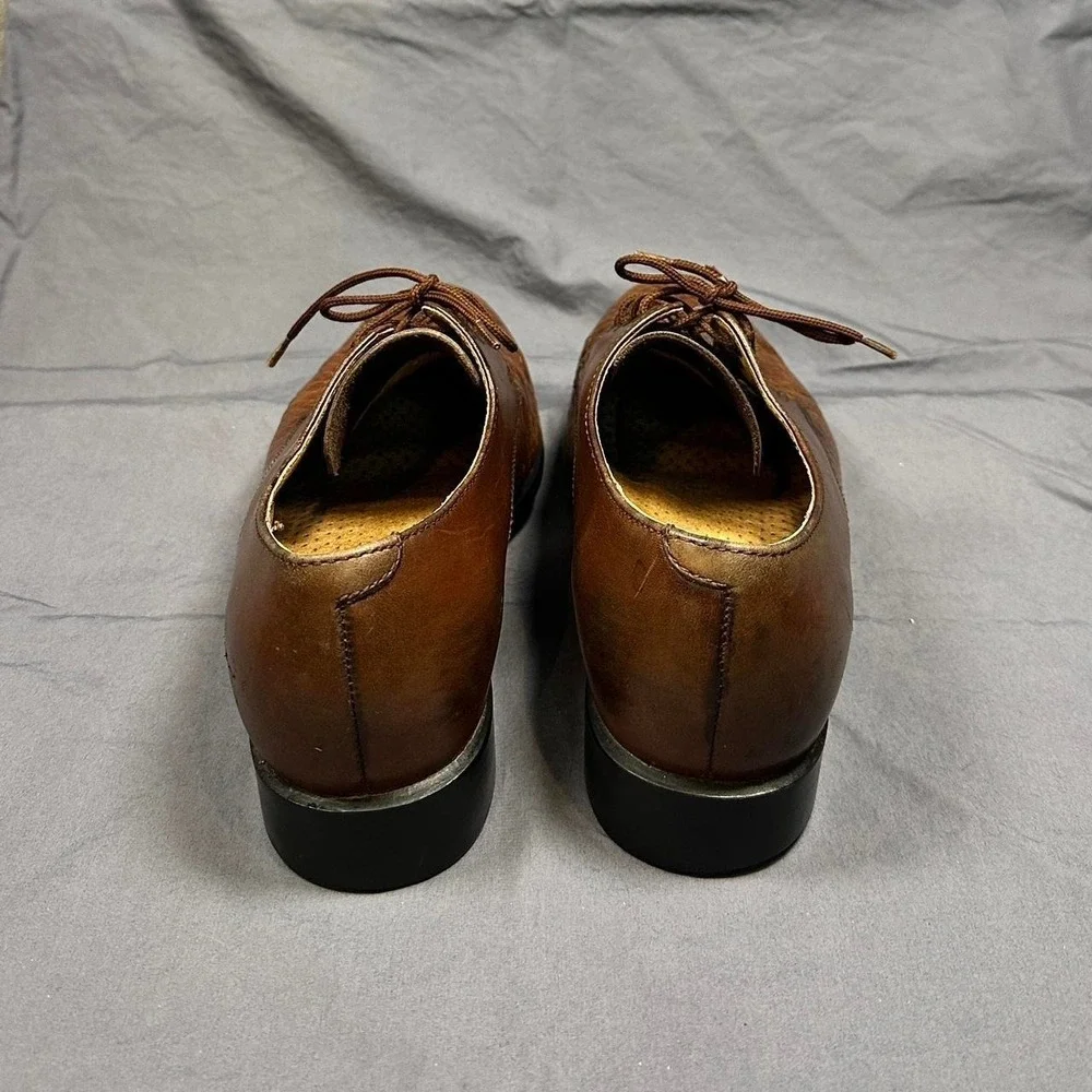 Ariat Brown Woven Leather Oxford Tassel Shoes Women's 7.5B  Western Boho